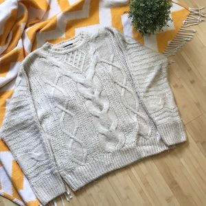 F21 Cream Sweater